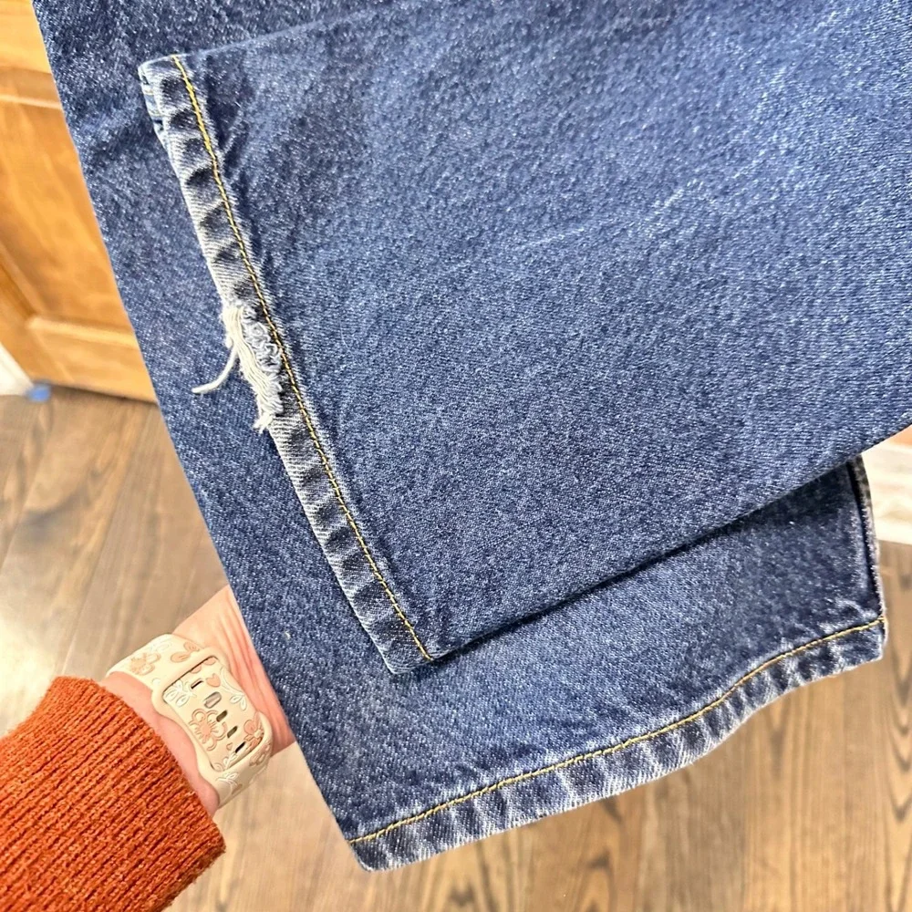 Levis 505 Regular Fit Mens Jeans 40x29‎ Medium Wash Blue Denim 100% Cotton